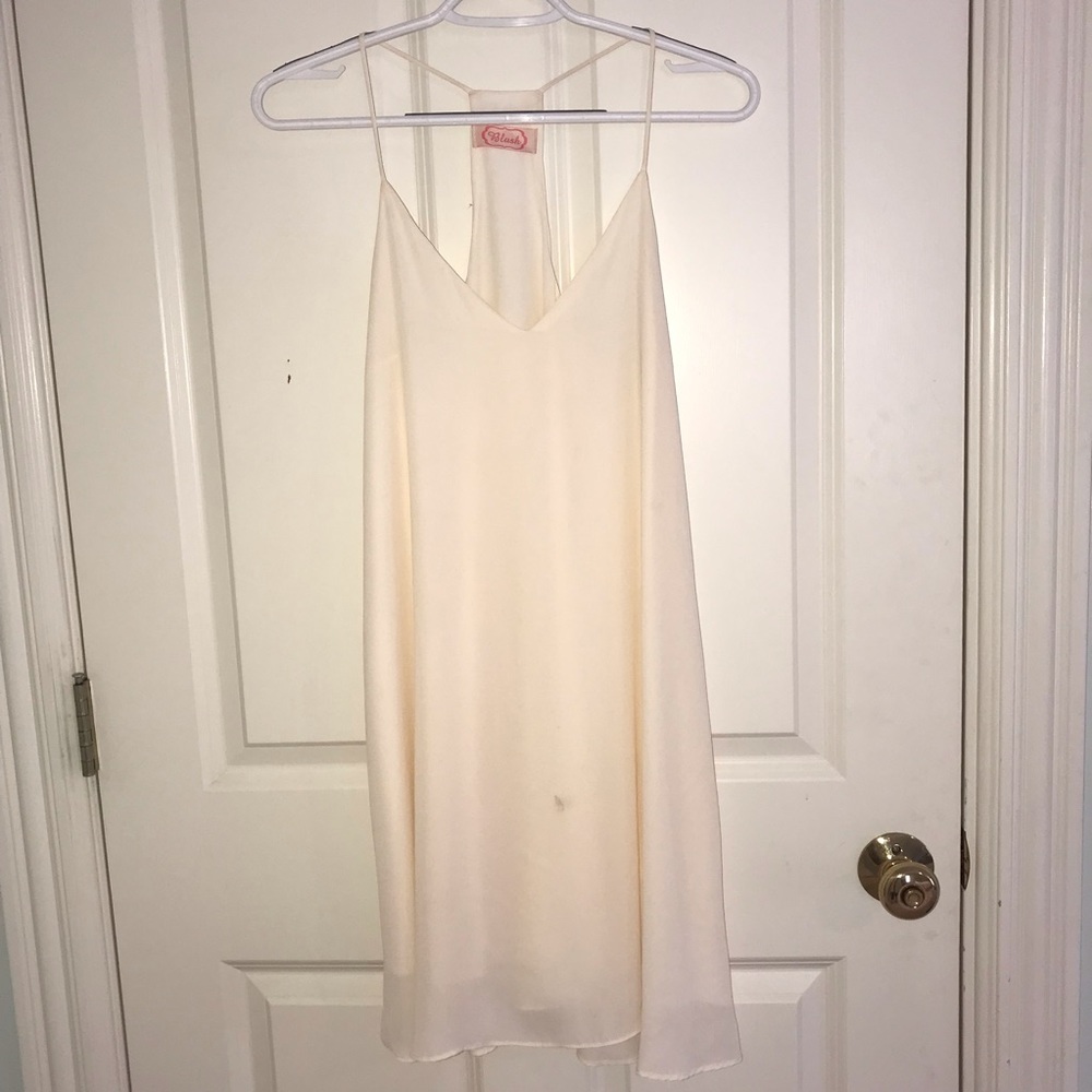 Cream shift dress